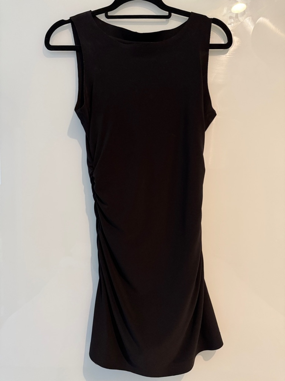 Norma Kamali Sleeveless Ruched Back Women's Dress
